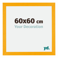 Mura MDF Cornice 60x60cm Giallo Davanti Dimensione | Yourdecoration.it