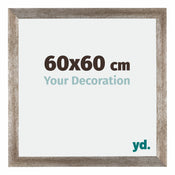 Mura MDF Cornice 60x60cm Metallo Vintage Davanti Dimensione | Yourdecoration.it