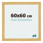 Mura MDF Cornice 60x60cm Pino Decorativo Davanti Dimensione | Yourdecoration.it