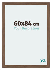 Mura MDF Cornice 60x84cm Noce Scuro Davanti Dimensione | Yourdecoration.it