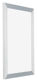 Mura MDF Cornice 60x85cm Alluminio Spazzolato Davanti Obliquo | Yourdecoration.it