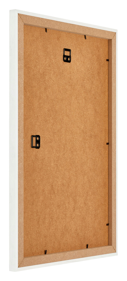 Mura MDF Cornice 60x85cm Bianco Spazzato Retro Obliquo | Yourdecoration.it