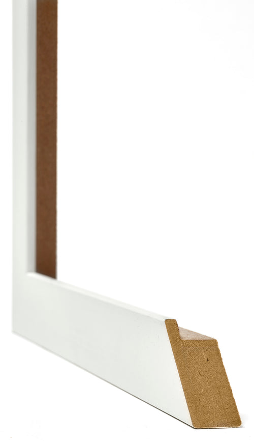 Mura MDF Cornice 60x90cm Bianco Spazzato Dettaglio Intersezione | Yourdecoration.it