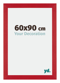 Mura MDF Cornice 60x90cm Rosso Davanti Dimensione | Yourdecoration.it
