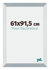 Mura MDF Cornice 61x91 5cm Alluminio Spazzolato Davanti Dimensione | Yourdecoration.it