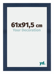 Mura MDF Cornice 61x91 5cm Blu Scuro Spazzato Davanti Dimensione | Yourdecoration.it