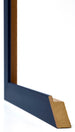 Mura MDF Cornice 62x93cm Blu Scuro Spazzato Dettaglio Intersezione | Yourdecoration.it