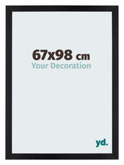 Mura MDF Cornice 67x98cm Nero Opaco Davanti Dimensione | Yourdecoration.it