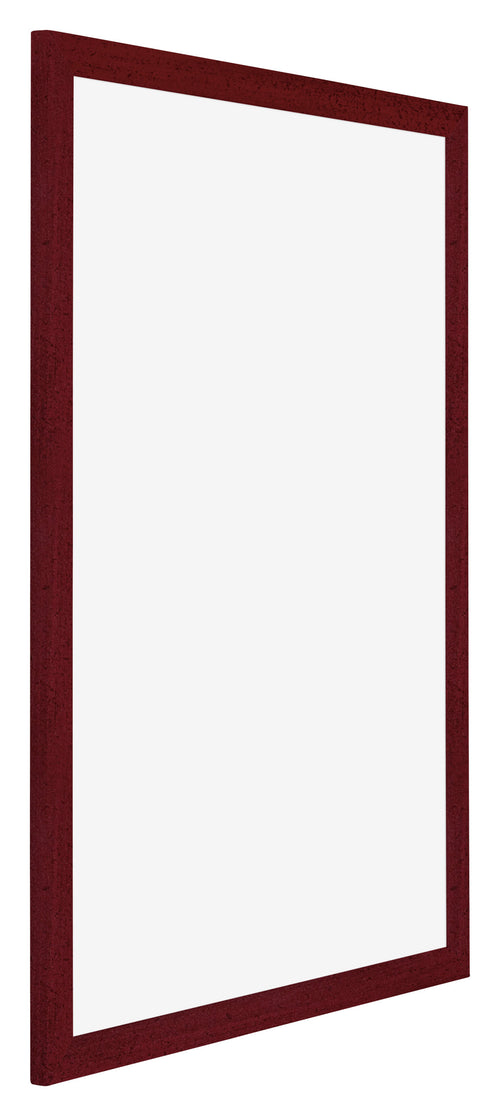 Mura MDF Cornice 67x98cm Vino Rosso Spazzato Davanti Obliquo | Yourdecoration.it
