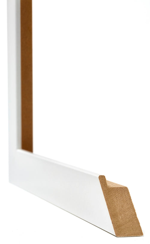 Mura MDF Cornice 68x98cm Bianco Lucente Dettaglio Intersezione | Yourdecoration.it