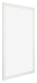 Mura MDF Cornice 68x98cm Bianco Spazzato Davanti Obliquo | Yourdecoration.it