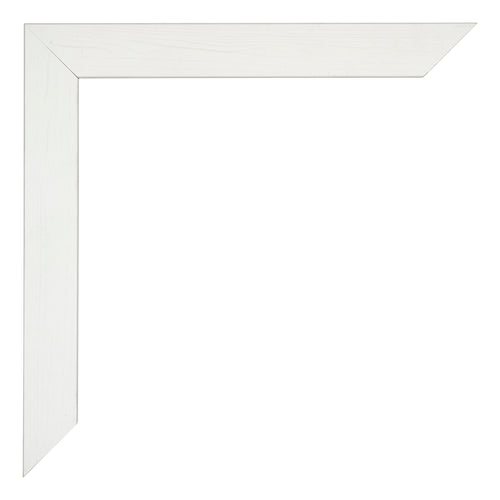 Mura MDF Cornice 68x98cm Bianco Spazzato Dettaglio Angolo | Yourdecoration.it
