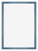 Mura MDF Cornice 68x98cm Blu Acceso Spazzato Davanti | Yourdecoration.it