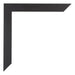 Mura MDF Cornice 68x98cm Grana di Legno Nero Dettaglio Angolo | Yourdecoration.it