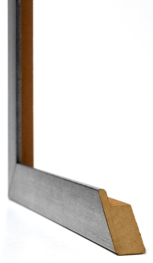 Mura MDF Cornice 68x98cm Grigio Spazzato Dettaglio Intersezione | Yourdecoration.it