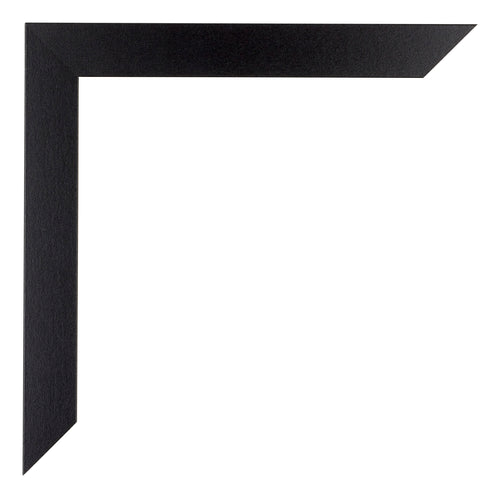 Mura MDF Cornice 68x98cm Nero Opaco Dettaglio Angolo | Yourdecoration.it