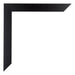 Mura MDF Cornice 68x98cm Nero Opaco Dettaglio Angolo | Yourdecoration.it