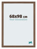Mura MDF Cornice 68x98cm Noce Scuro Davanti Dimensione | Yourdecoration.it
