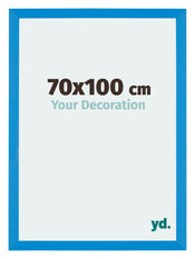 Mura MDF Cornice 70x100cm Blu Acceso Davanti Dimensione | Yourdecoration.it