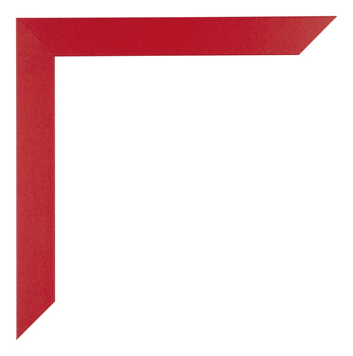 Mura MDF Cornice 70x100cm Rosso Dettaglio Angolo | Yourdecoration.it