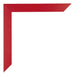 Mura MDF Cornice 70x100cm Rosso Dettaglio Angolo | Yourdecoration.it
