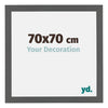 Mura MDF Cornice 70x70cm Antracite Dimensione | Yourdecoration.it