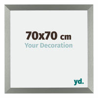Mura MDF Cornice 70x70cm Champagne Davanti Dimensione | Yourdecoration.it