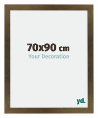 Mura MDF Cornice 70x90cm Bronzo Decorativo Davanti Dimensione | Yourdecoration.it