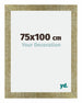 Mura MDF Cornice 75x100cm Oro Antico Davanti Dimensione | Yourdecoration.it