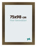 Mura MDF Cornice 75x98cm Bronzo Decorativo Davanti Dimensione | Yourdecoration.it
