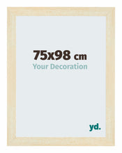 Mura MDF Cornice 75x98cm Sabbia Spazzato Davanti Dimensione | Yourdecoration.it
