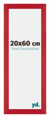 Mura Mdf Cornice 20x60cm Rosso Davanti Dimensione | Yourdecoration.it