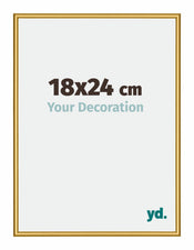New York Alluminio Cornice 18x24cm Oro Lucido Davanti Dimensione | Yourdecoration.it