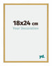 New York Alluminio Cornice 18x24cm Oro Lucido Davanti Dimensione | Yourdecoration.it
