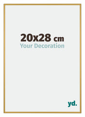 New York Alluminio Cornice 20x28cm Oro Lucido Davanti Dimensione | Yourdecoration.it