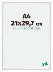 New York Alluminio Cornice 21x29-7cm Argento Opaco Davanti Dimensione | Yourdecoration.it