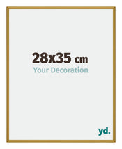New York Alluminio Cornice 28x35cm Oro Lucido Davanti Dimensione | Yourdecoration.it