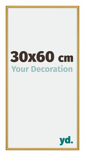 New York Alluminio Cornice 30x60cm Oro Lucido Davanti Dimensione | Yourdecoration.it