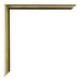 New York Alluminio Cornice 30x60cm Oro Lucido Dettaglio Angolo | Yourdecoration.it