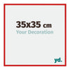 New York Alluminio Cornice 35x35cm Rovere Rustico Davanti Dimensione | Yourdecoration.it
