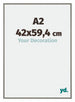 New York Alluminio Cornice 42x59-4cm Struttura Mercurio Davanti Dimensione | Yourdecoration.it