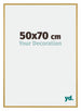 New York Alluminio Cornice 50x70cm Oro Lucido Davanti Dimensione | Yourdecoration.it