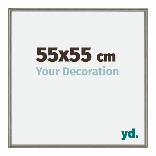 New York Alluminio Cornice 55x55cm Struttura Mercurio Davanti Dimensione | Yourdecoration.it