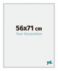 New York Alluminio Cornice 56x71cm Argento Opaco Davanti Dimensione | Yourdecoration.it