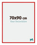 New York Alluminio Cornice 70x90cm Rovere Rustico Davanti Dimensione | Yourdecoration.it