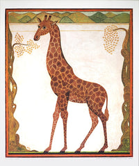 PGM BR 14 Beate Rose Giraffe Stampa Artistica 52x62cm | Yourdecoration.it