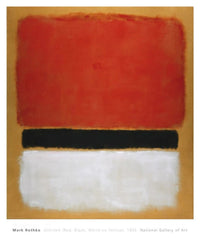 PGM MKR 219 Mark Rothko Untitled Red Black White on Yellow 1955 Stampa Artistica 71x865cm | Yourdecoration.it