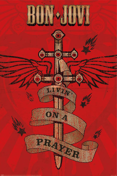 Poster Bon Jovi Livin On a Prayer 61x91 5cm Pyramid PP35296 | Yourdecoration.it