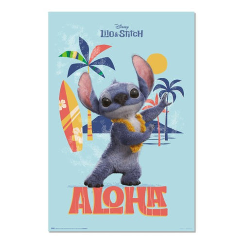 Poster Disney Stitch Live Action Aloha 61x91 5cm Grupo Erik GPE5956 | Yourdecoration.it
