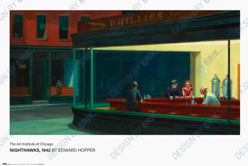 Poster Edward Hopper Nighthawks 61x91 5cm GPE6104 | Yourdecoration.it